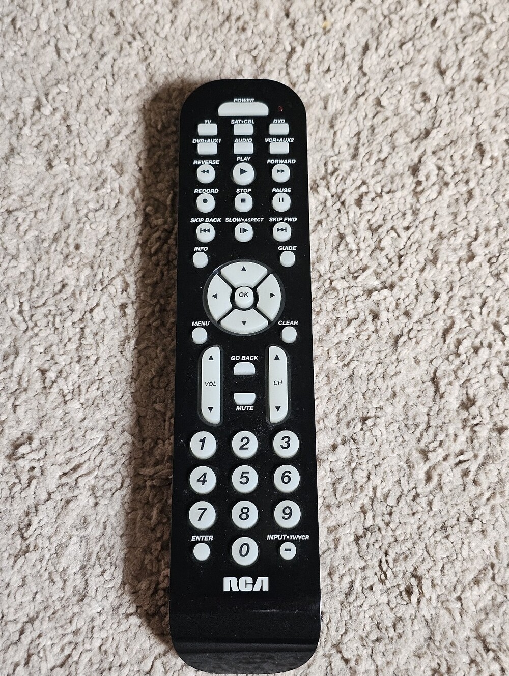 Genuine RCA 6-Device Universal OEM Remote TV VCR DVD Cable Satellite RCR6473